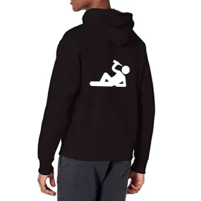 Nutcase Hoodie Stylish Jumper Sweatshirt Unisex ( Black ) - Drunker