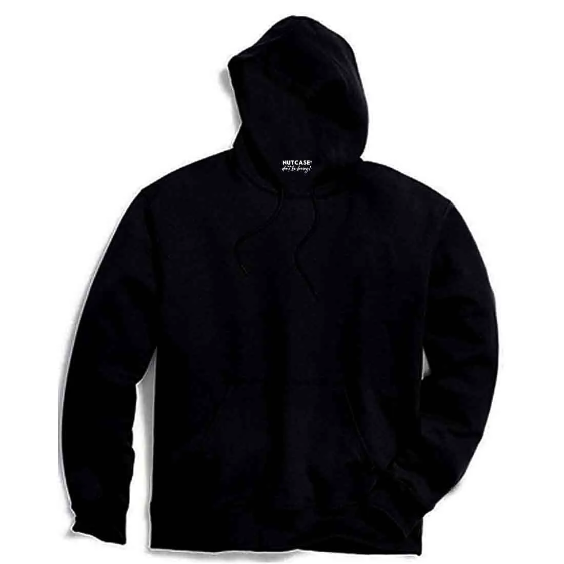 Nutcase Unisex Designer Black Hoodie Men Sweatshirt (Black) - Cross