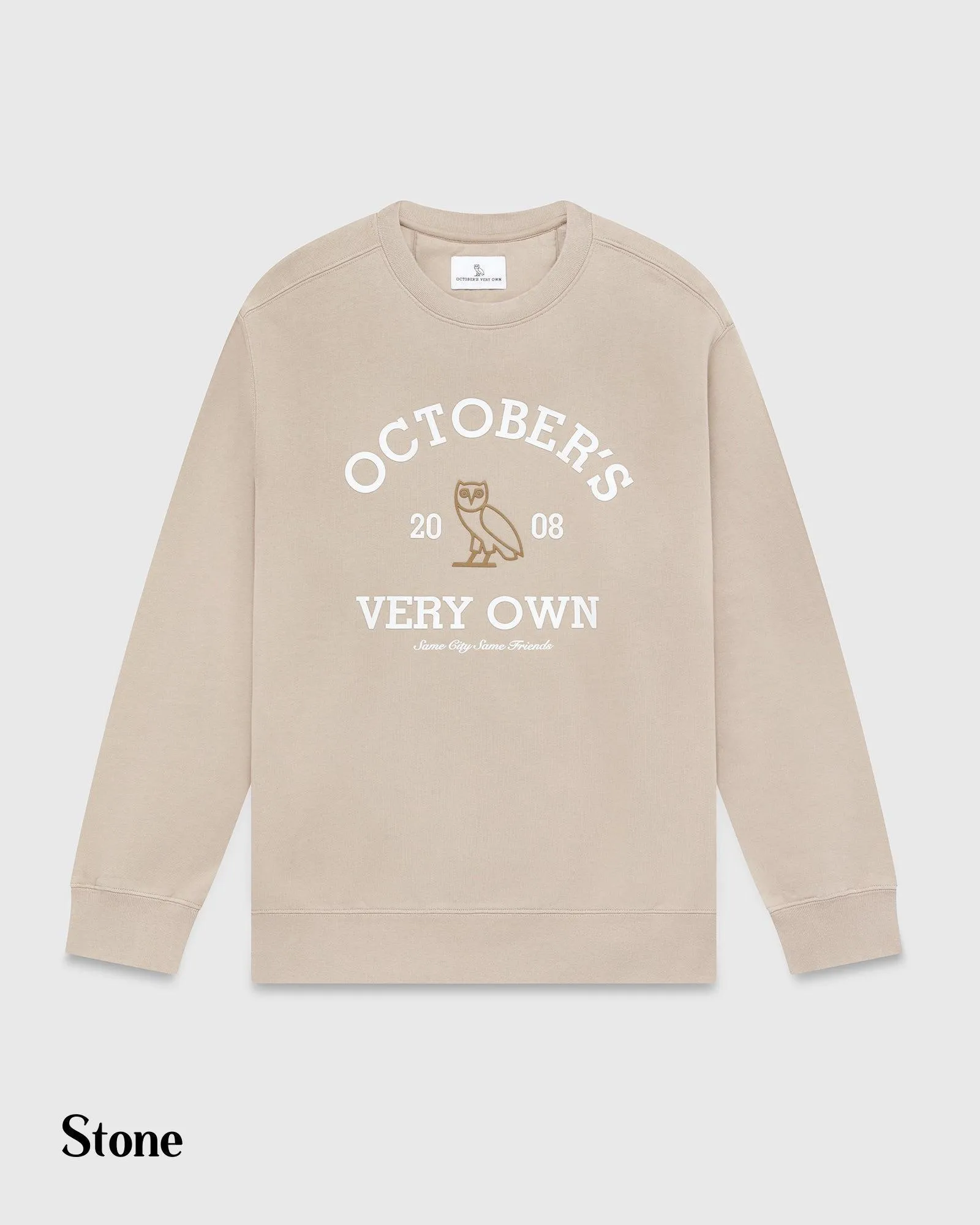 OCTOBERS VERY OWN  |Crew Neck Pullovers Street Style Long Sleeves Cotton Logo