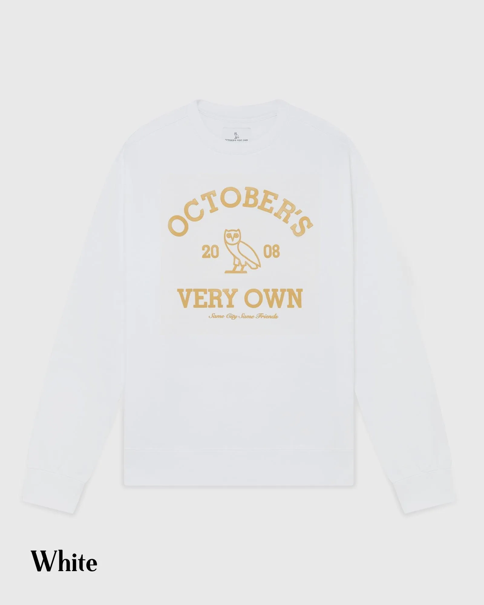 OCTOBERS VERY OWN  |Crew Neck Pullovers Street Style Long Sleeves Cotton Logo