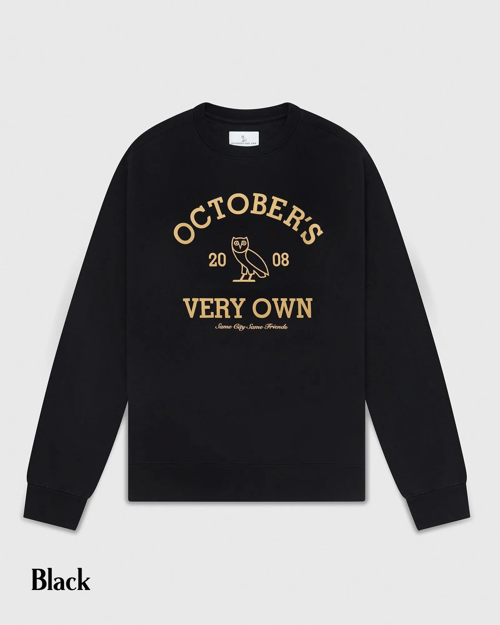 OCTOBERS VERY OWN  |Crew Neck Pullovers Street Style Long Sleeves Cotton Logo