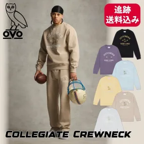 OCTOBERS VERY OWN  |Crew Neck Pullovers Street Style Long Sleeves Cotton Logo