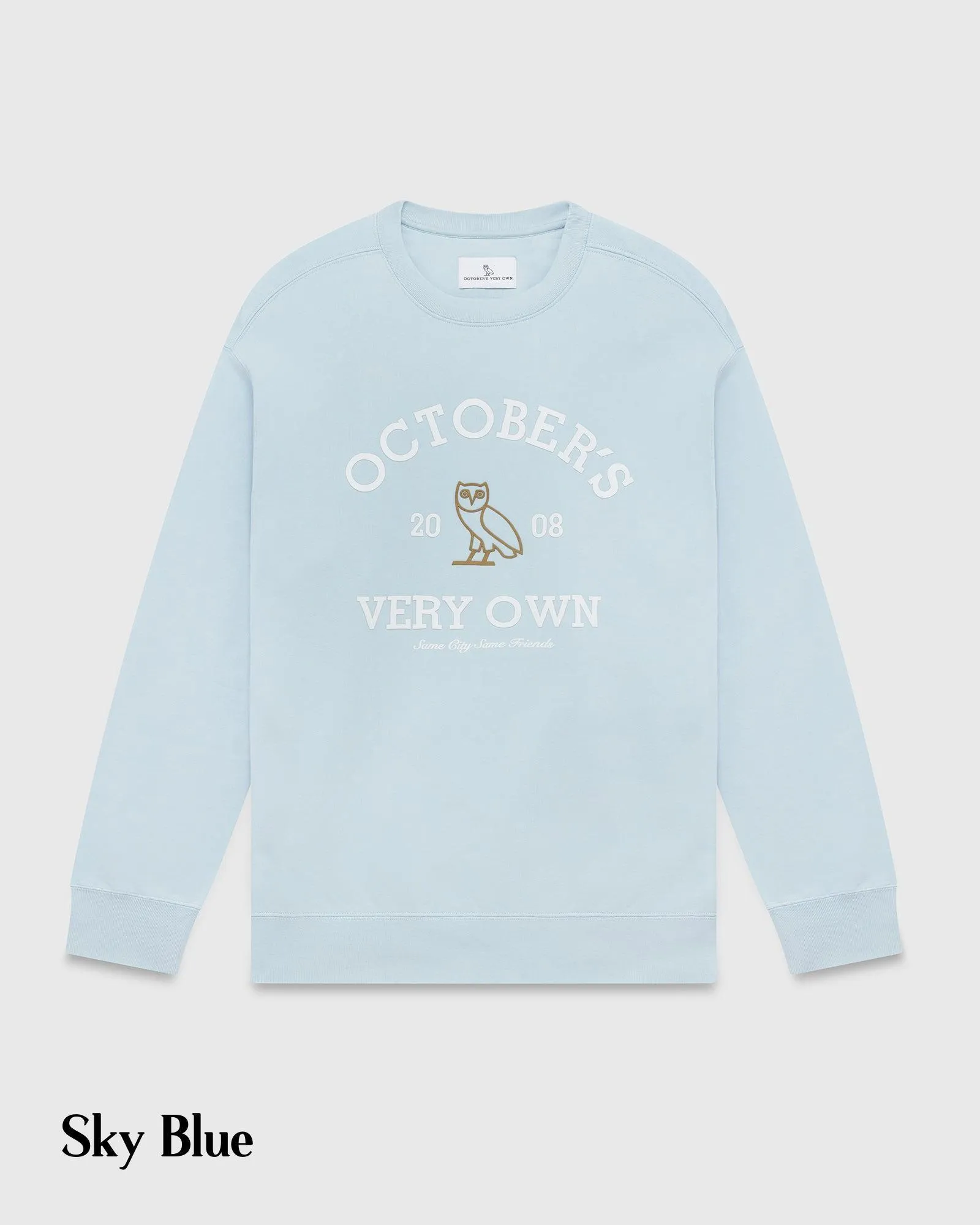 OCTOBERS VERY OWN  |Crew Neck Pullovers Street Style Long Sleeves Cotton Logo