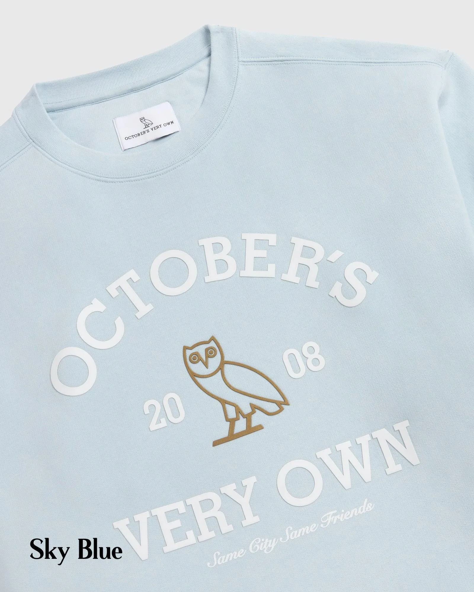 OCTOBERS VERY OWN  |Crew Neck Pullovers Street Style Long Sleeves Cotton Logo