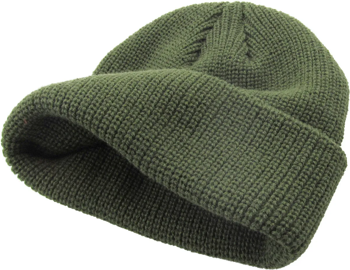 Olive Fisherman Beanie