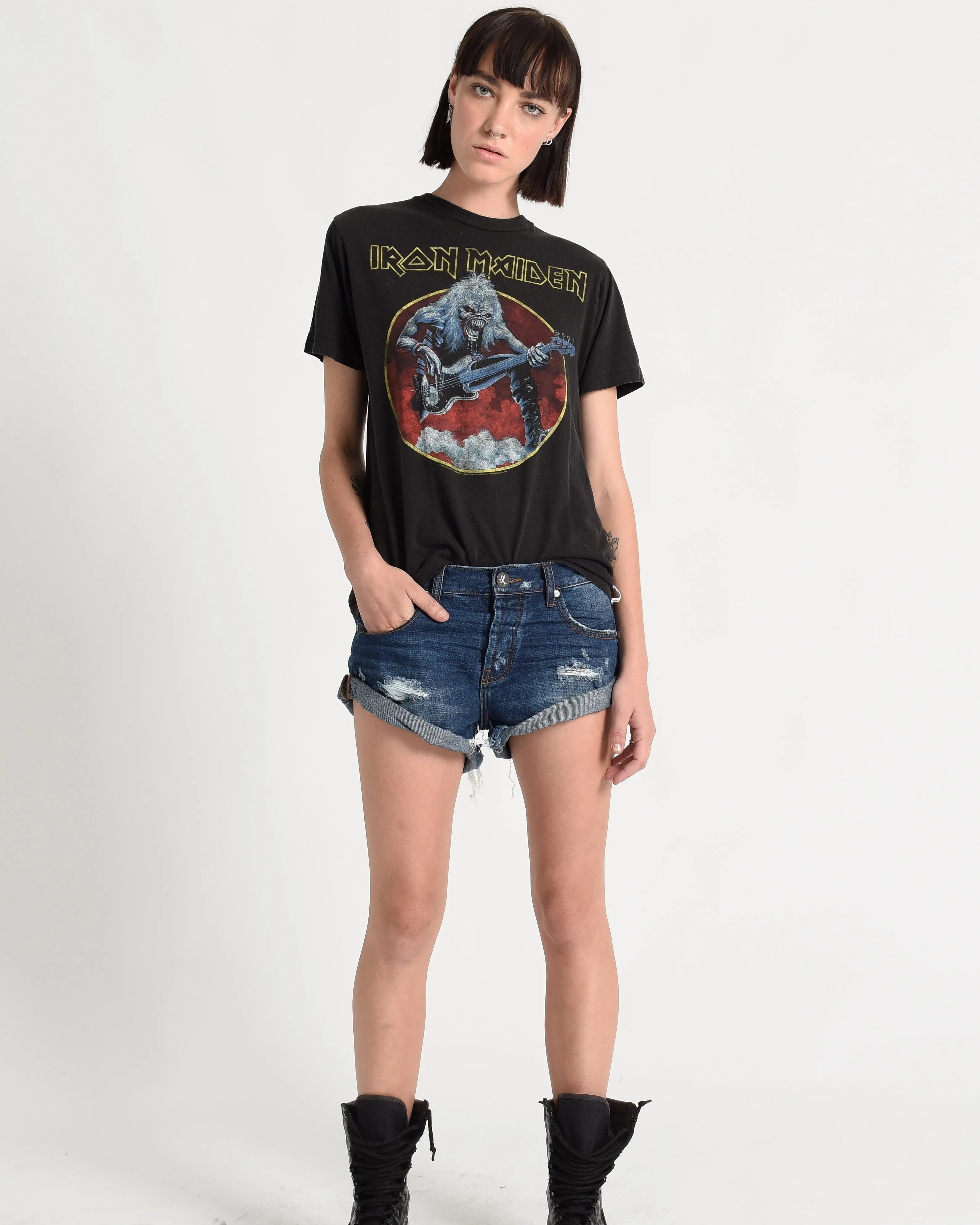 One Teaspoon Blue Moon Bandits Denim Shorts