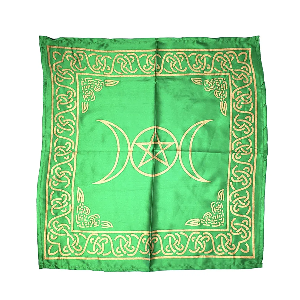 Pentacle Triple Moon Altar Cloth 21 x 21