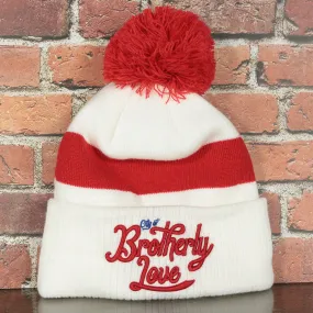 Philadelphia 76ers 2022 City Edition City Of Brotherly Love Youth Beanie | New Era, White