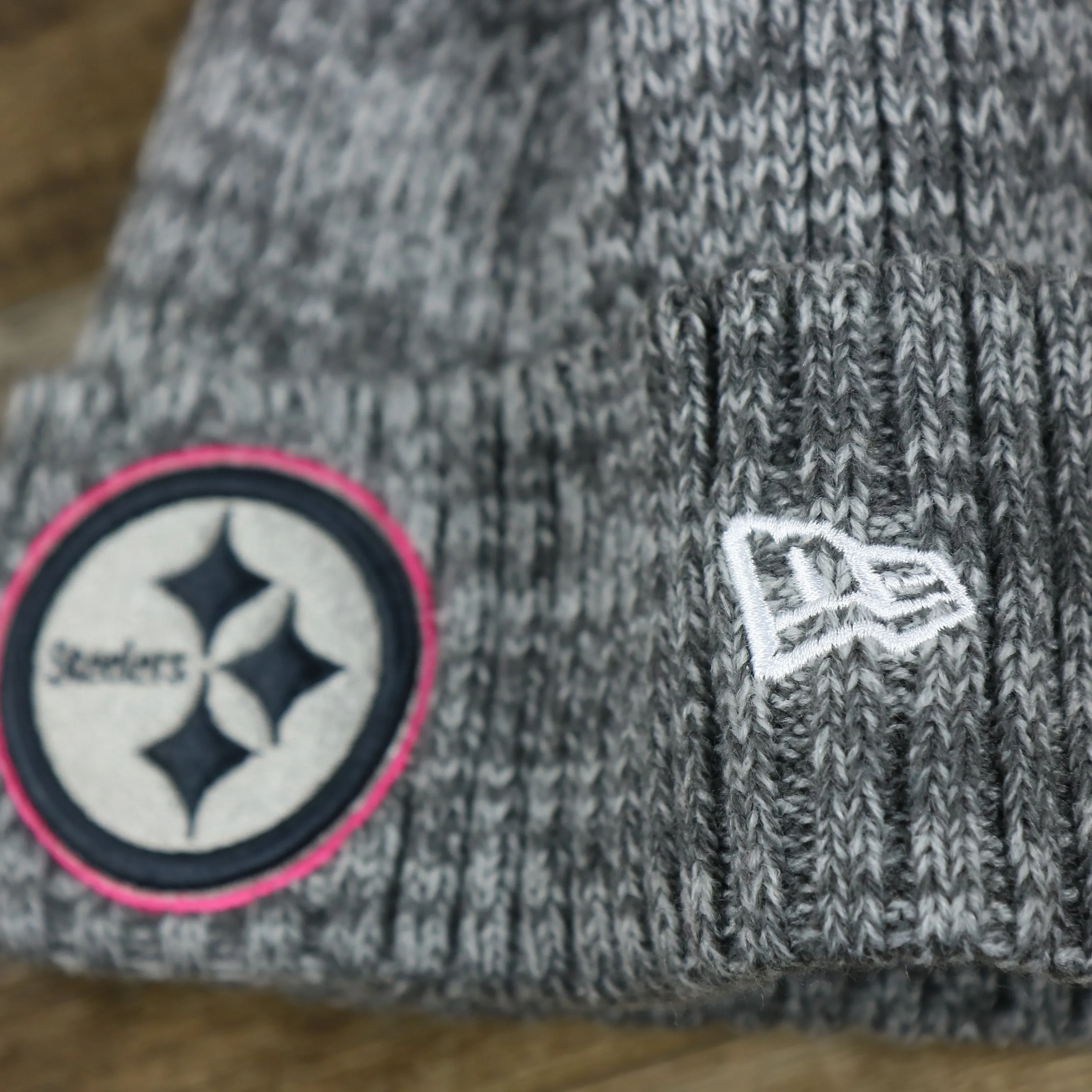 Pittsburgh Steelers On Field Crucial Catch Winter Knit Graphite Beanie | Gray Winter Beanie