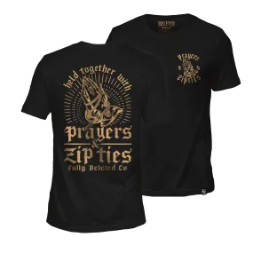 PRAYERS & ZIPTIES : PREMIUM T-SHIRT : BLACK