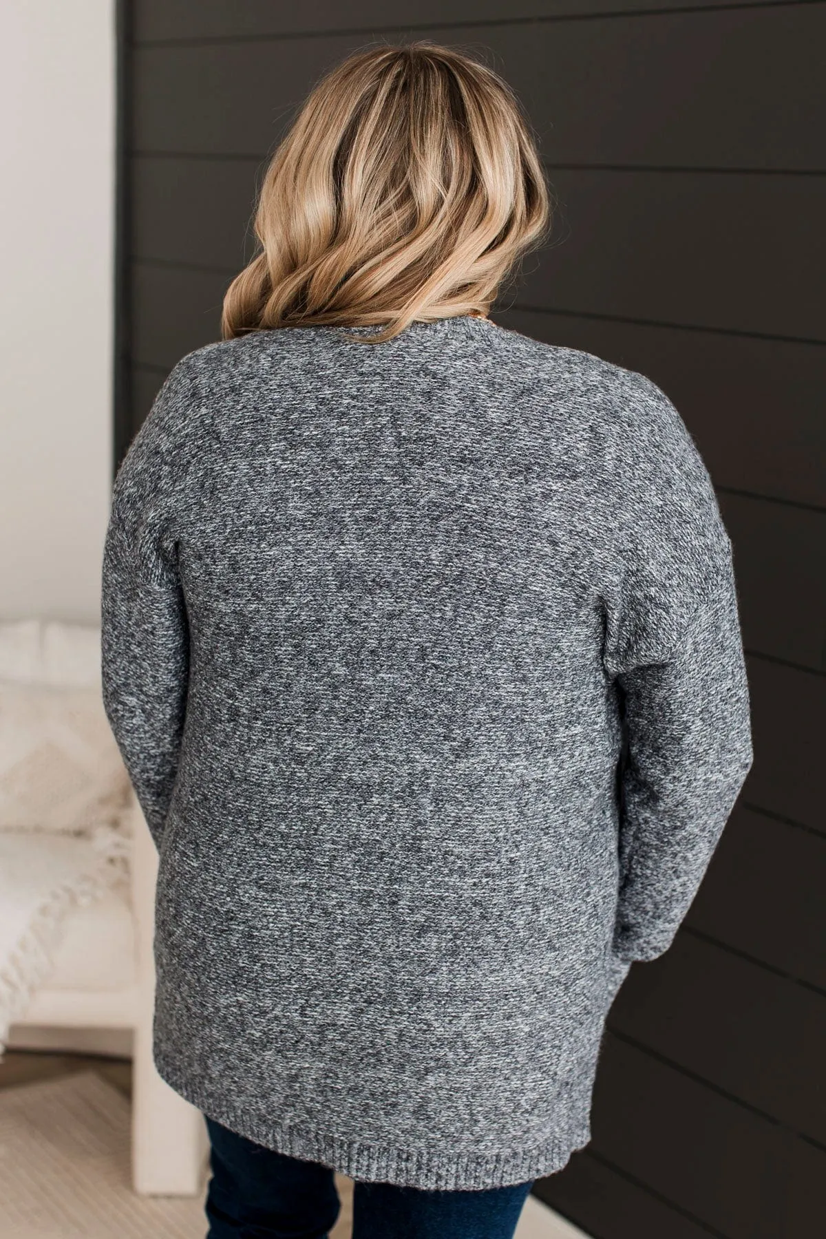 Quite A Delight Knit Cardigan- Grey