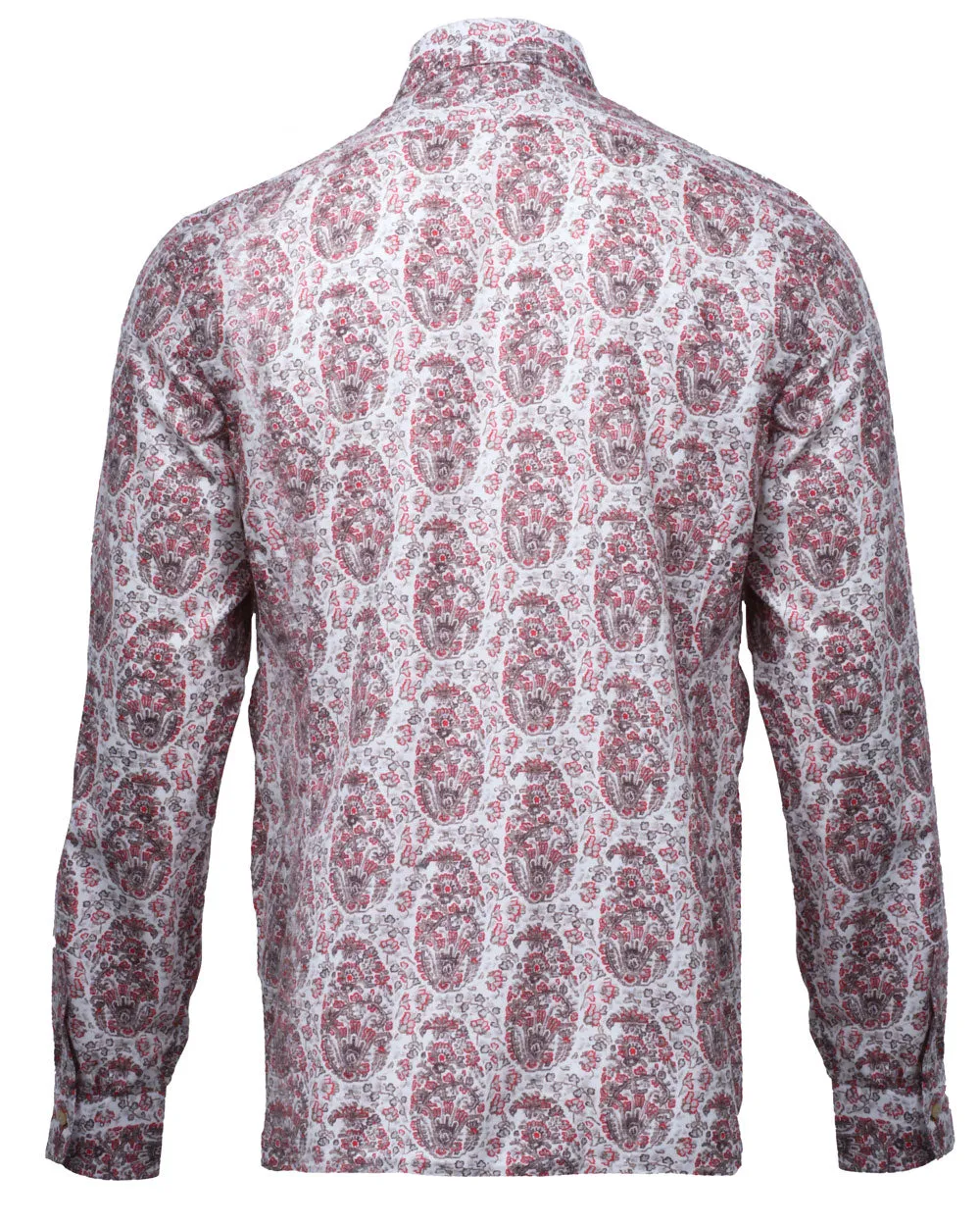 Red Tapestry Print Sportshirt