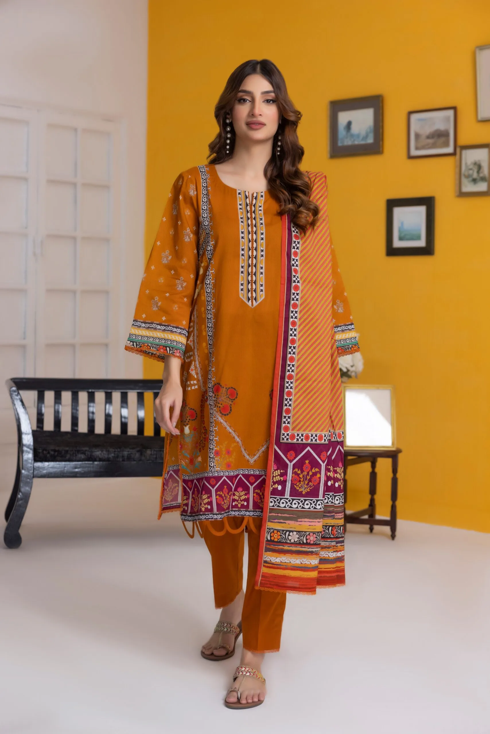 Regalia Salina Vol-25 Unstitched Digital Printed Lawn 3Pc Suit S25-02