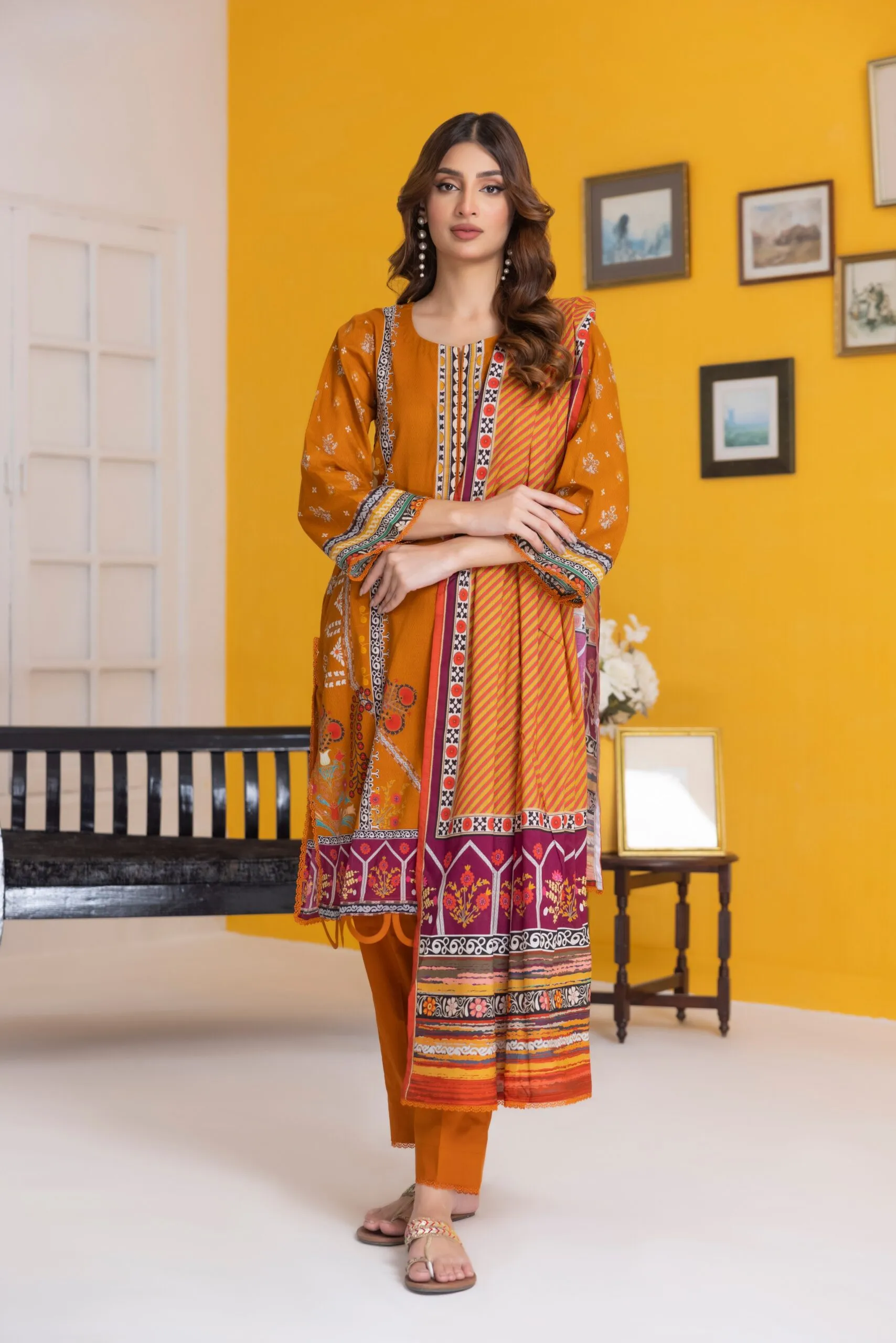 Regalia Salina Vol-25 Unstitched Digital Printed Lawn 3Pc Suit S25-02