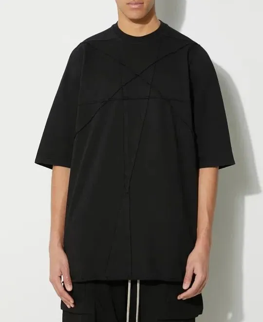 RICK OWENS  |Crew Neck Pullovers Street Style Plain Cotton Short Sleeves