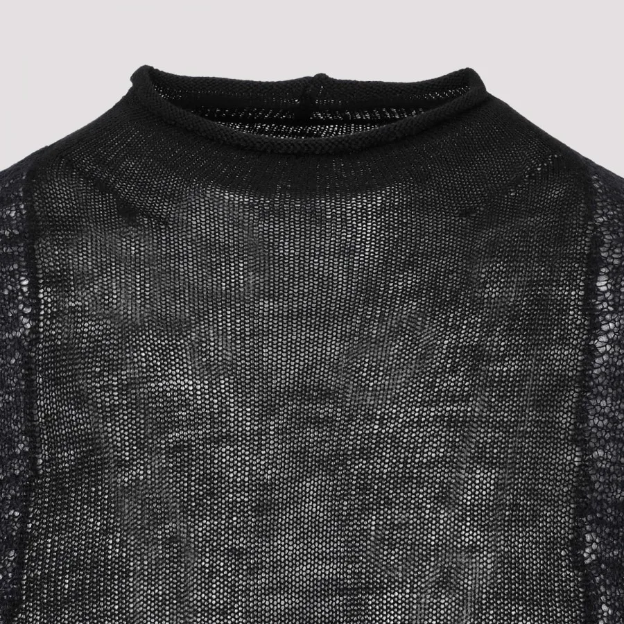 RICK OWENS  |Crew Neck Pullovers Wool Street Style Long Sleeves Plain