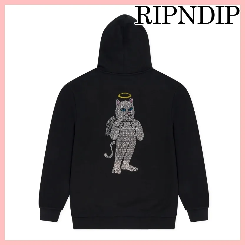 RIPNDIP  |Pullovers Unisex Sweat Street Style Long Sleeves Plain