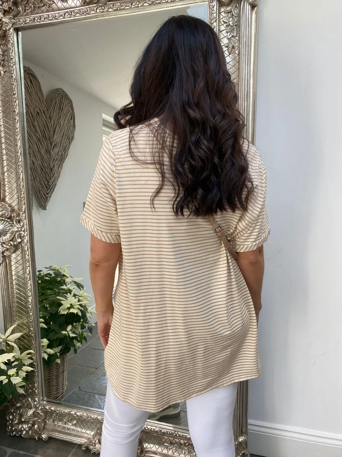 Ruched Stripe Tunic Janet