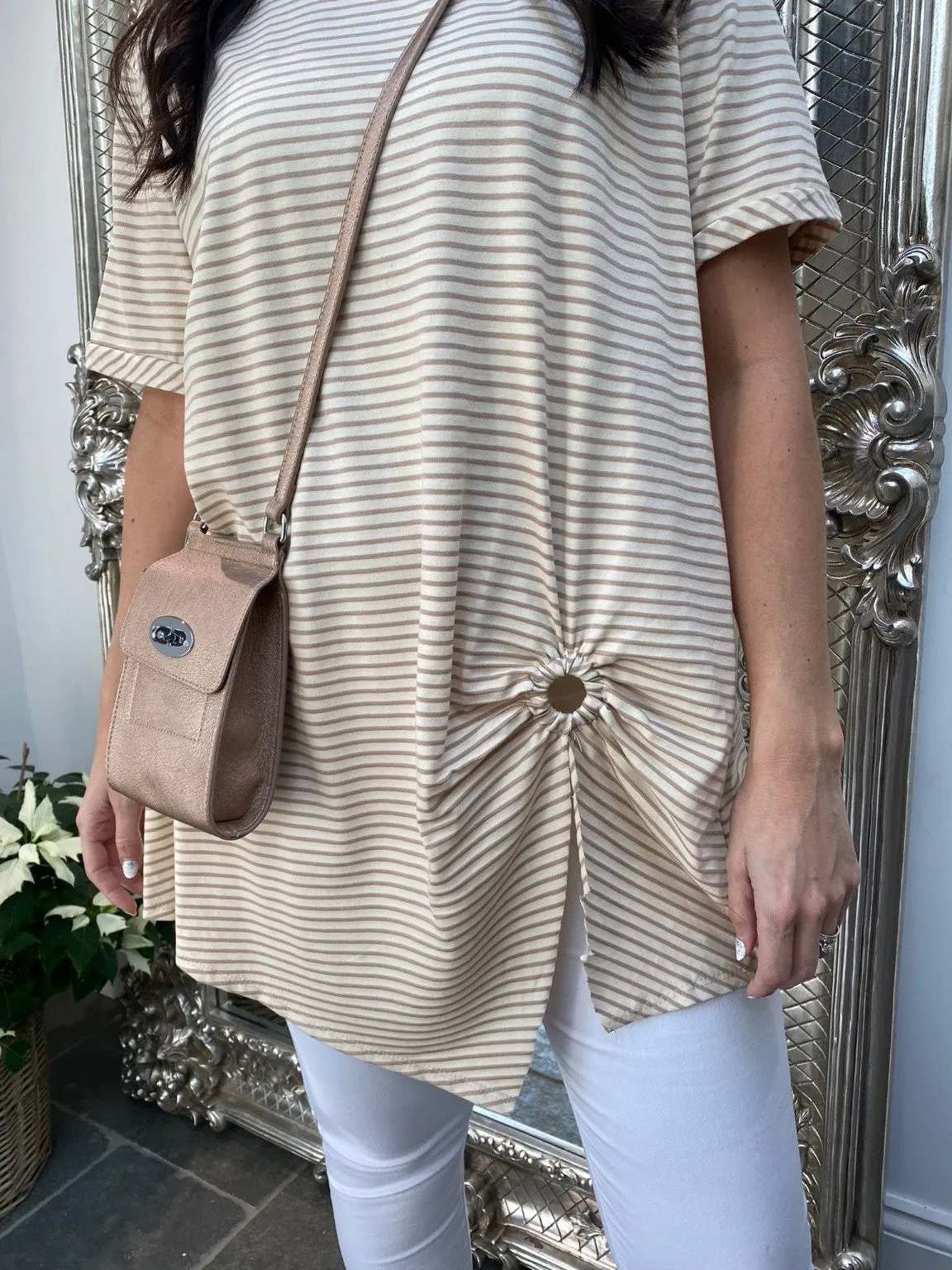 Ruched Stripe Tunic Janet