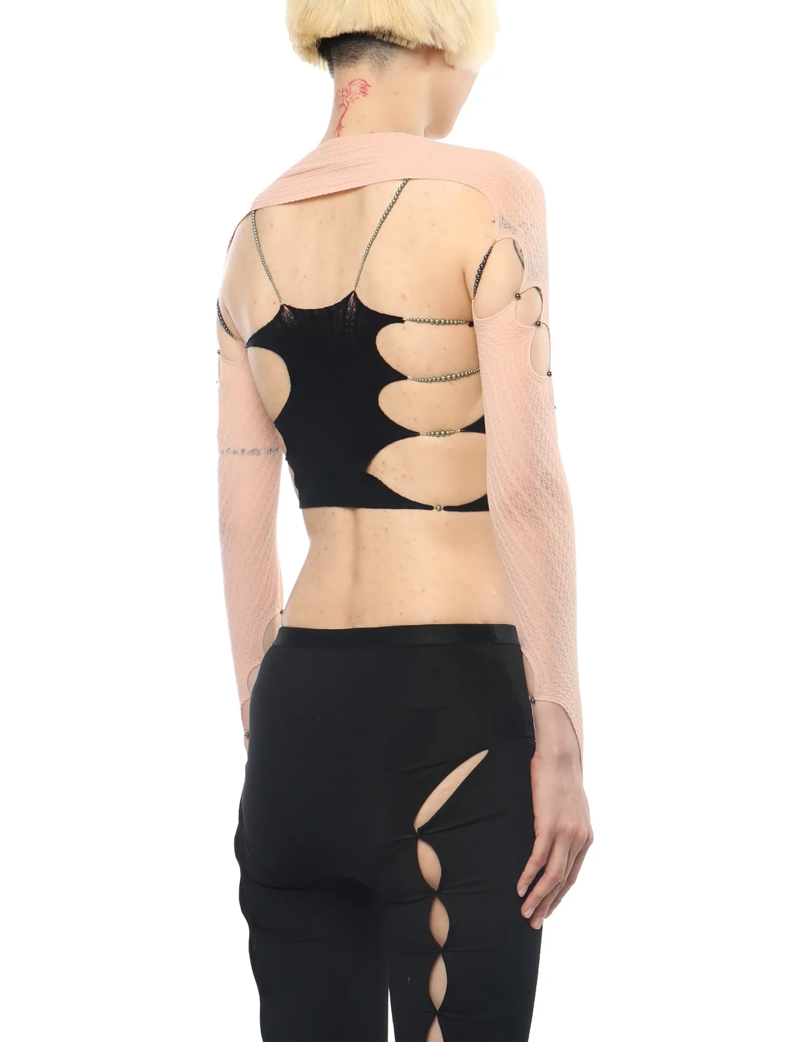 Rui Blush Spiral Cutout Sleeve