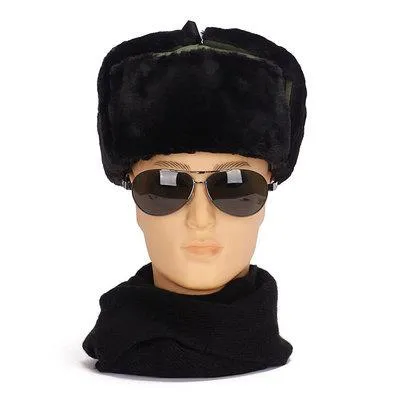 Russian Trapper Aviator Winter Warm Men's Bomber Hats with Earflap