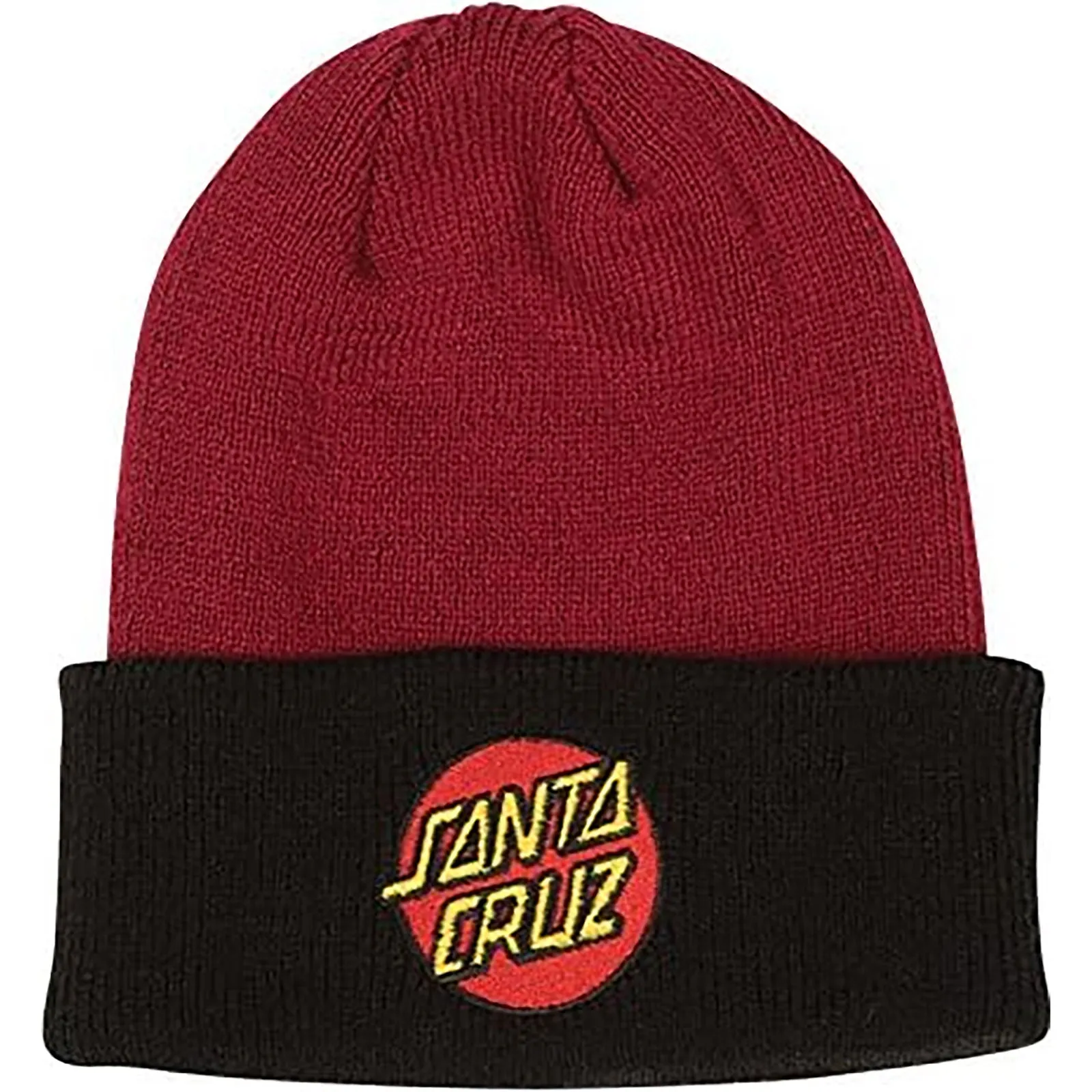 Santa Cruz Classic Dot Long Shoreman Adult Beanie Hats (New - Flash Sale)