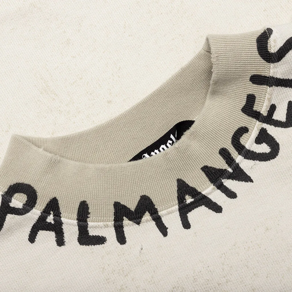 Seasonal Logo Vintage Crewneck - White/Black