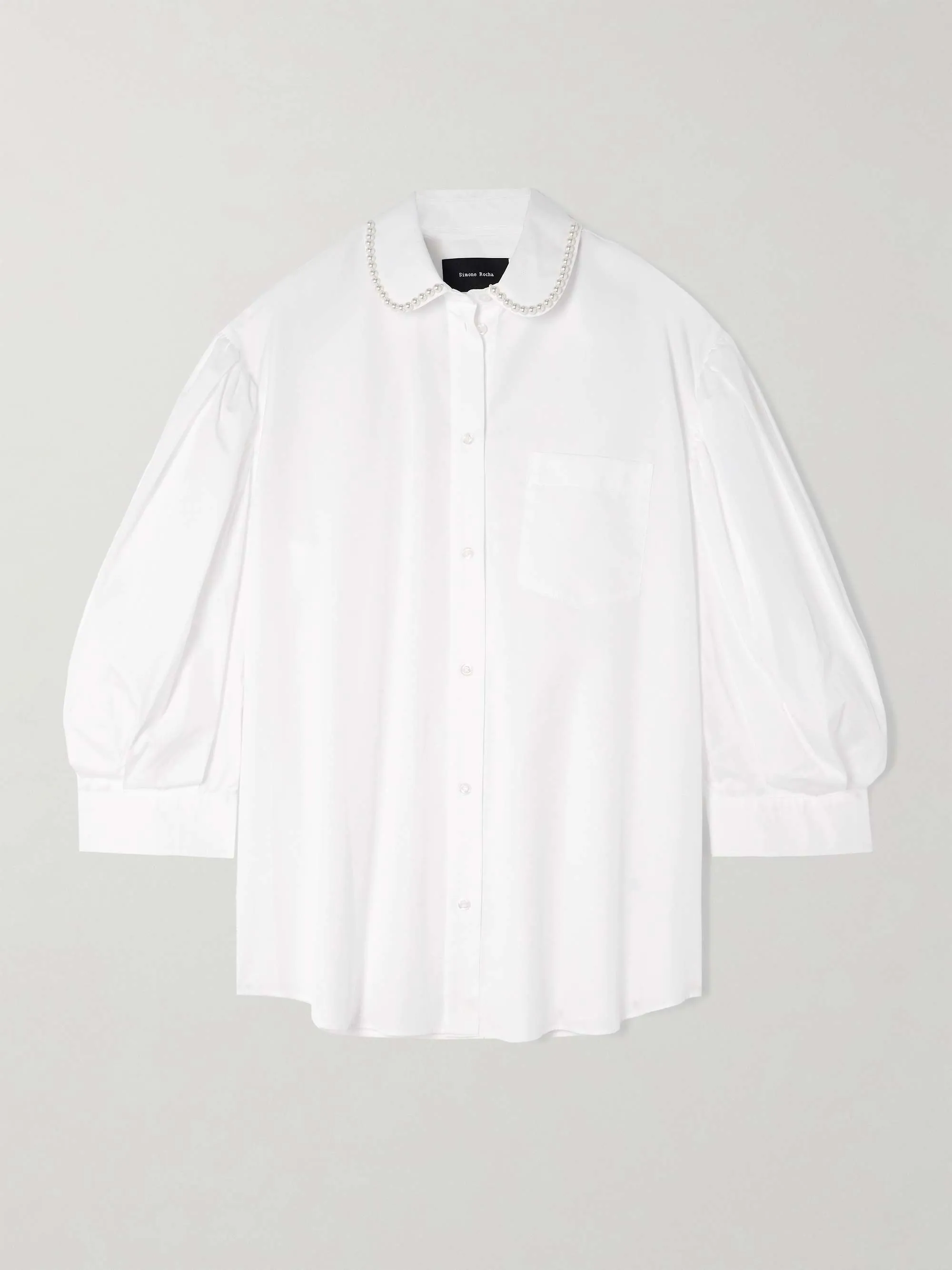 Simone Rocha  |Casual Style Cropped Long Sleeves Plain Cotton Party Style