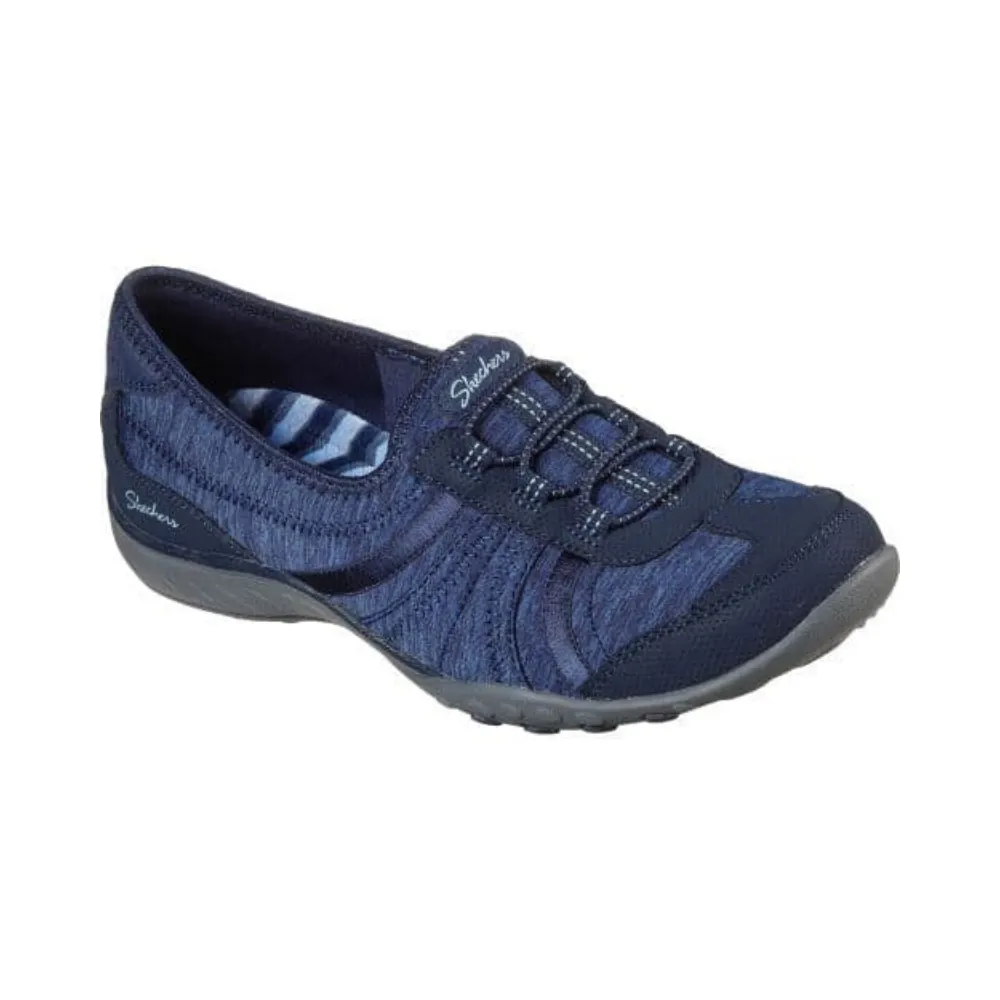 Skechers 100217 Womens Breathe-Easy Shoes Navy