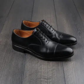 Skolyx black plain cap toe oxfords - Tried on