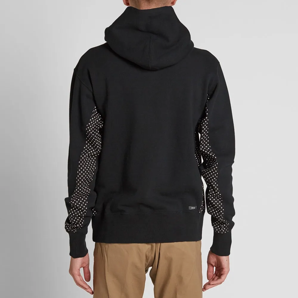 SOPHNET. Star Panel Pullover ParkaBlack