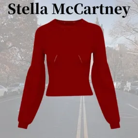 Stella McCartney  |Casual Style Rib Long Sleeves Plain Office Style