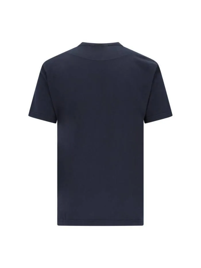 STONE ISLAND  |Crew Neck Pullovers Street Style Plain Cotton Short Sleeves