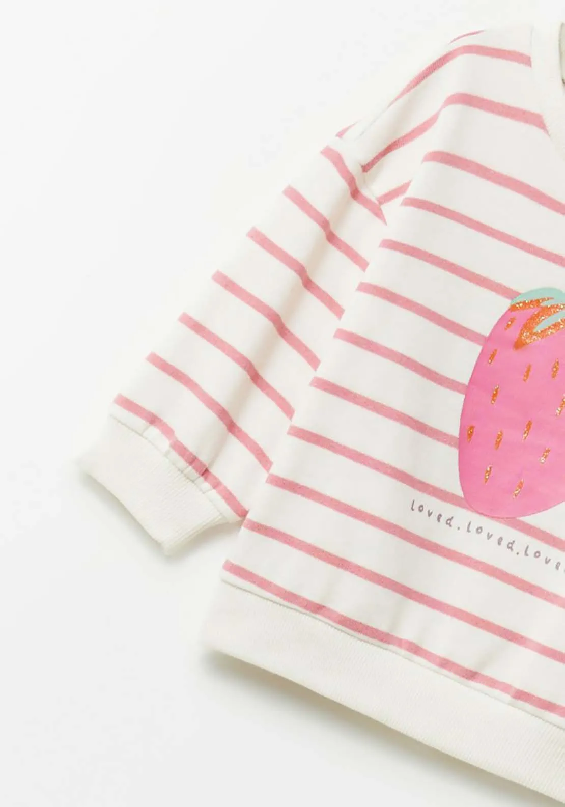 Strip Strawberry Jumper - Pink