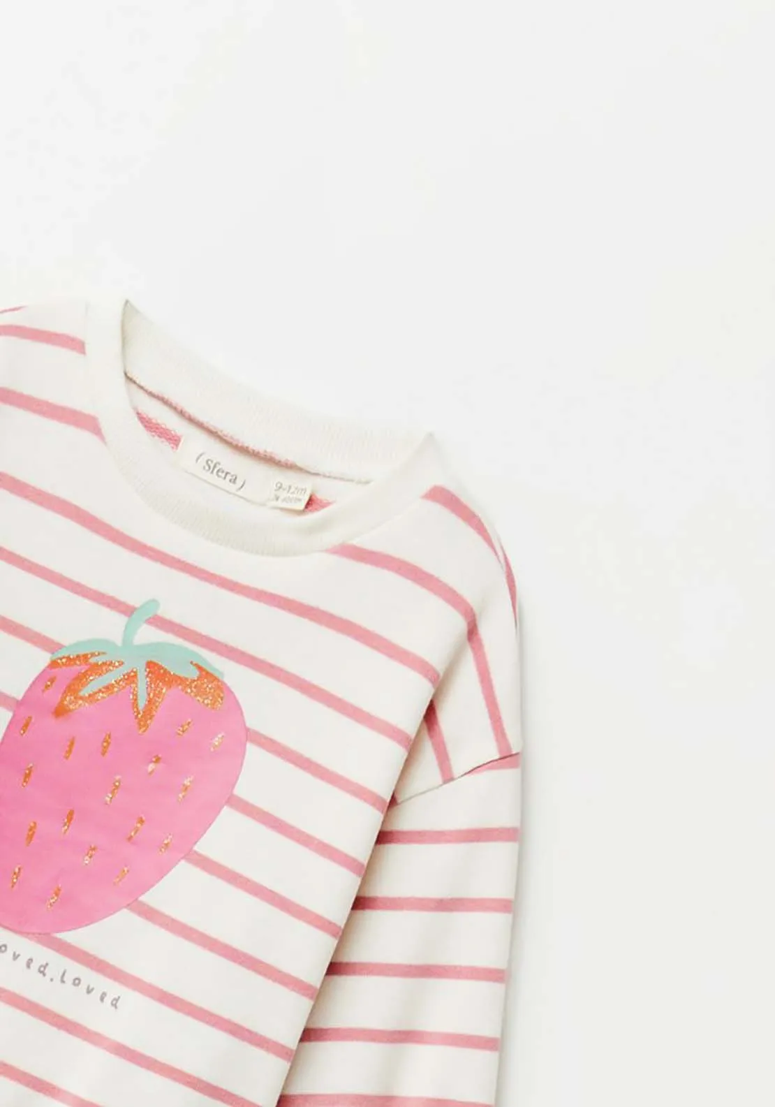 Strip Strawberry Jumper - Pink