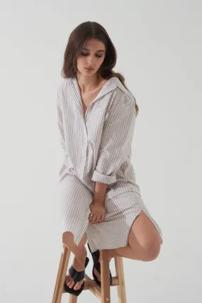 Stripe Shirt Dress