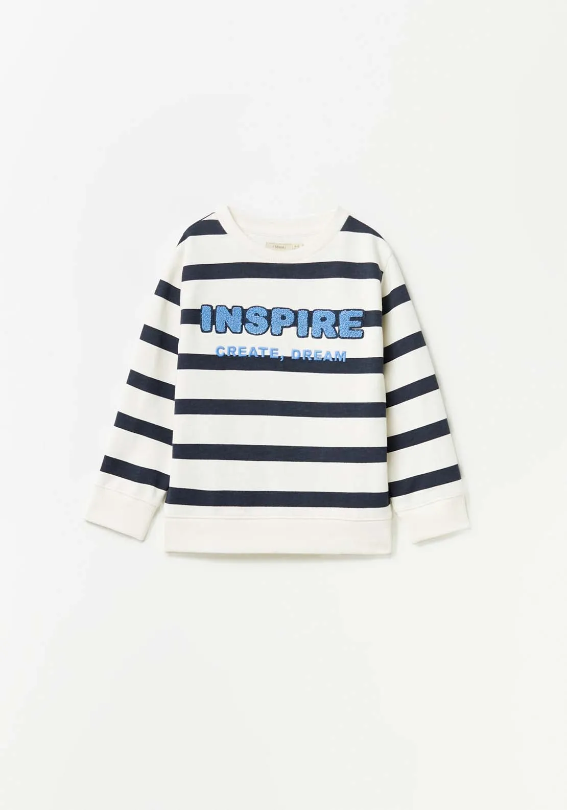 Striped Sweatshirt - Cream