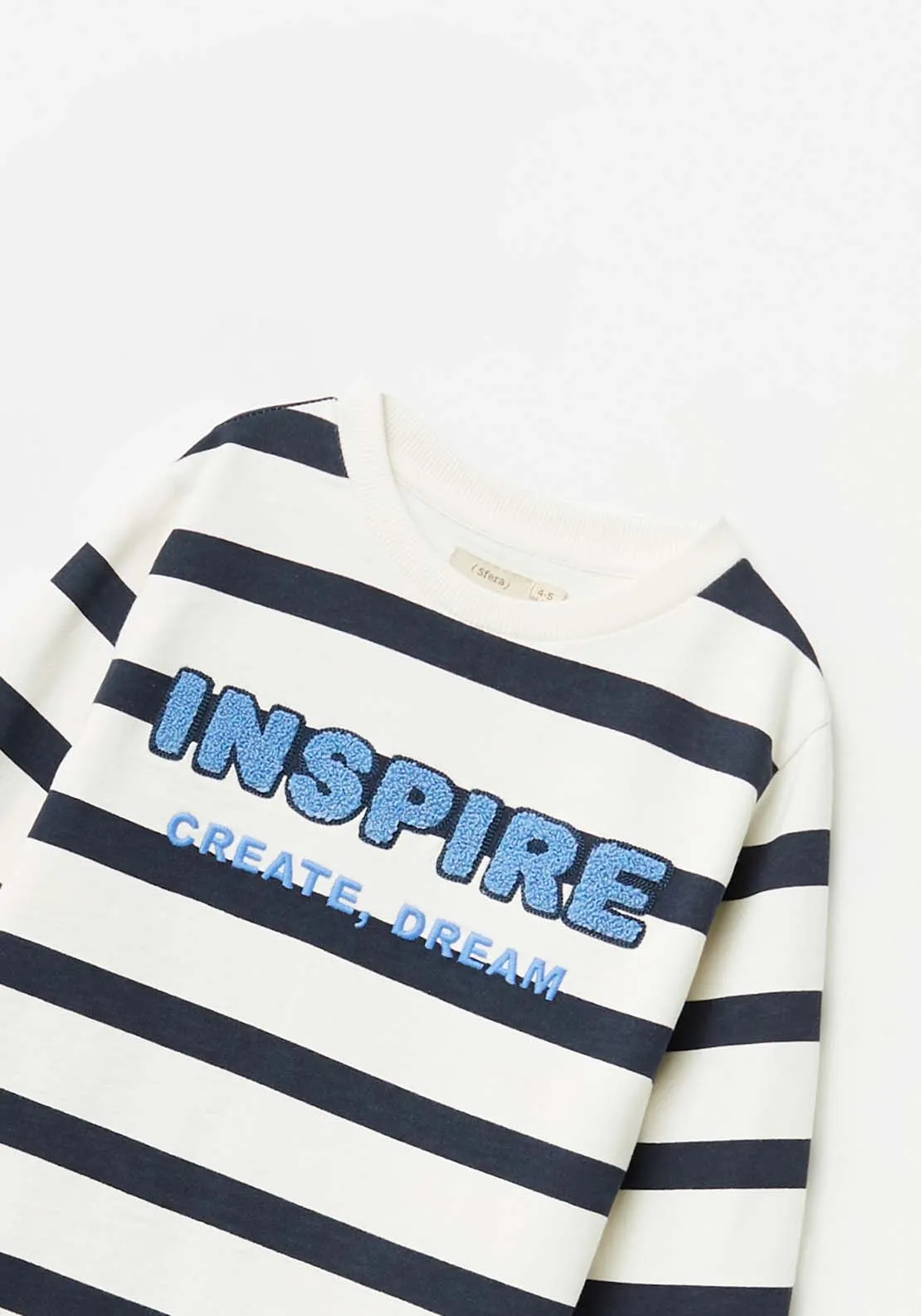 Striped Sweatshirt - Cream