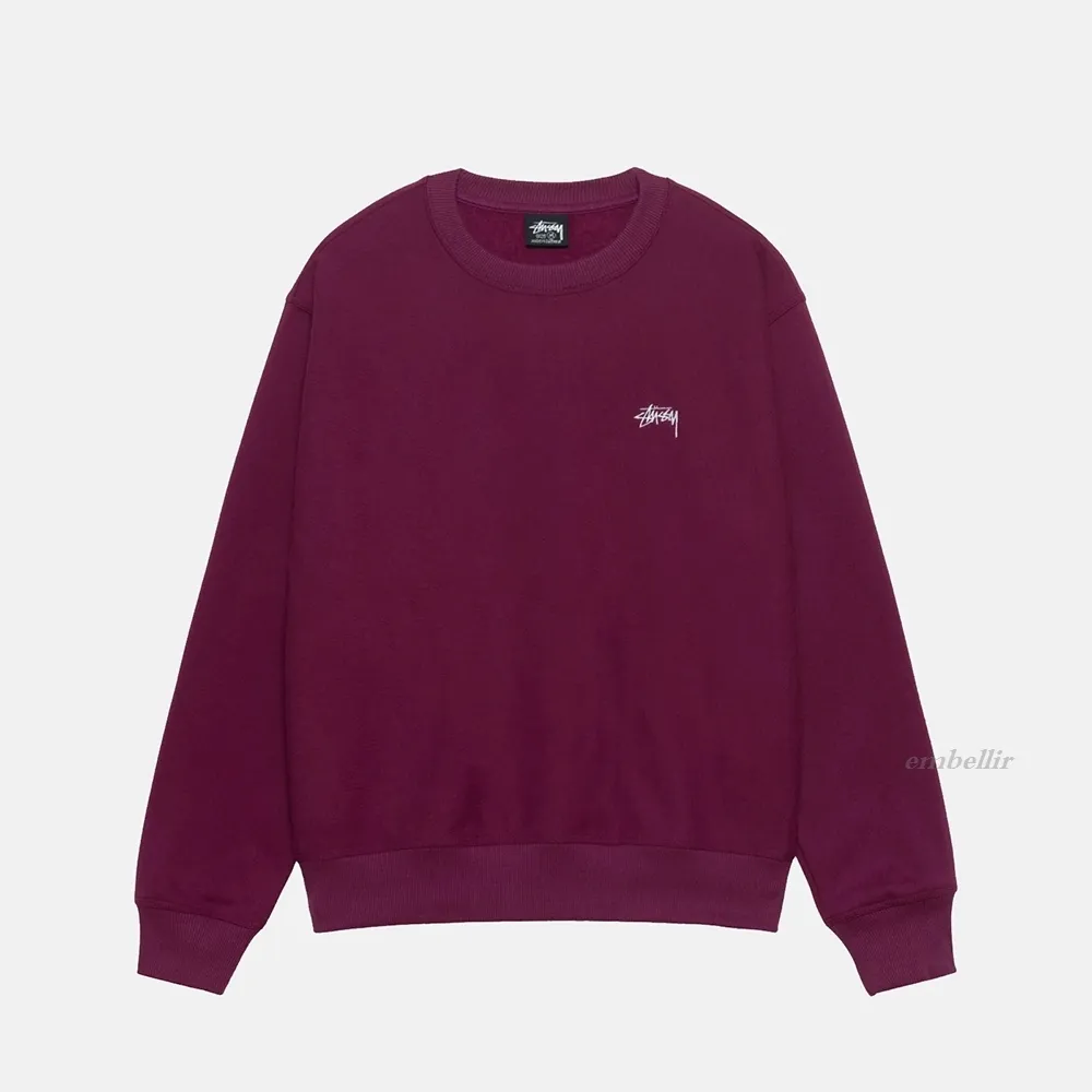 STUSSY  |Pullovers Unisex Street Style Long Sleeves Plain Cotton Logo