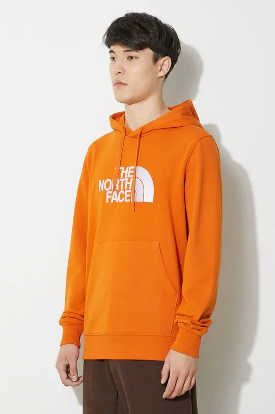 The North Face cotton sweatshirt M Light Drew Peak Pullover Hoodie men's orange color NF00A0TEPCO1