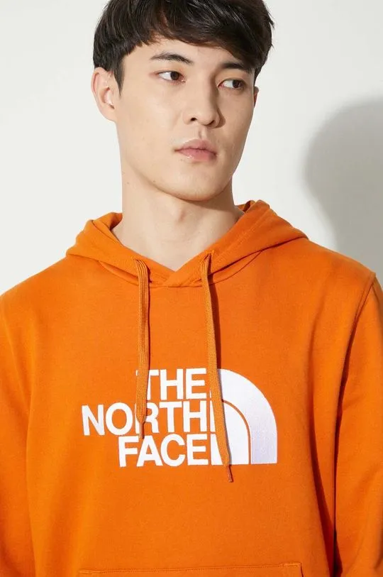 The North Face cotton sweatshirt M Light Drew Peak Pullover Hoodie men's orange color NF00A0TEPCO1