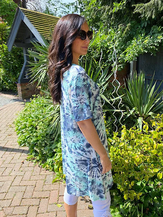 Tie Dye Print T-Shirt Dress Riley