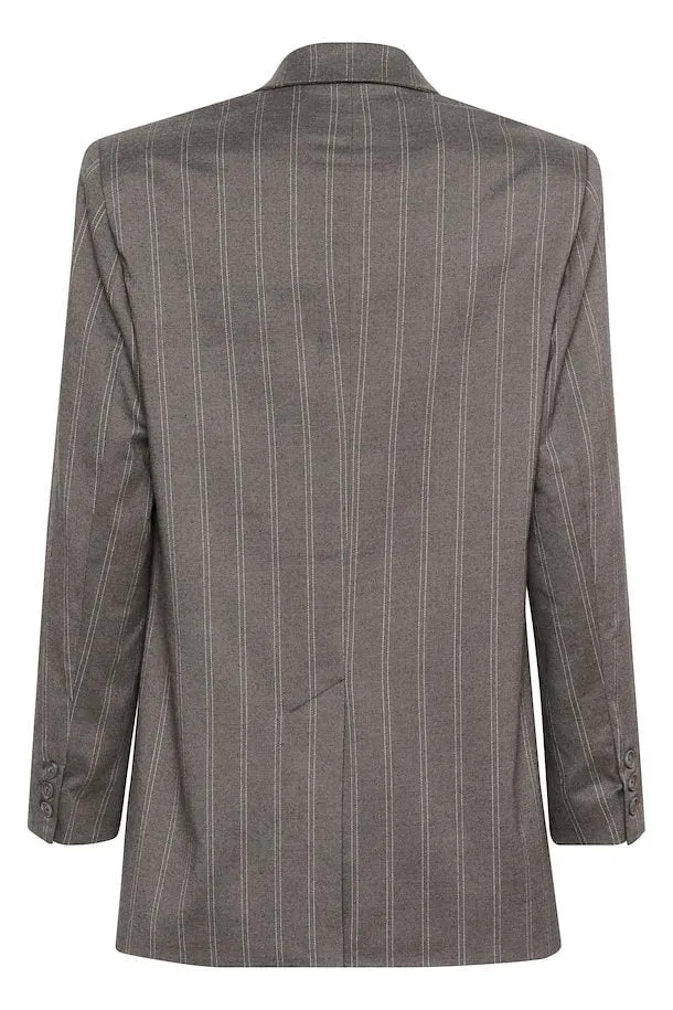 TitoMW Blazer Grey with White Stripe