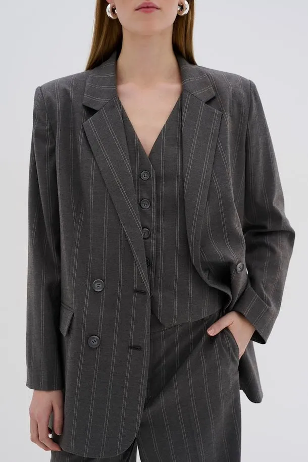 TitoMW Blazer Grey with White Stripe