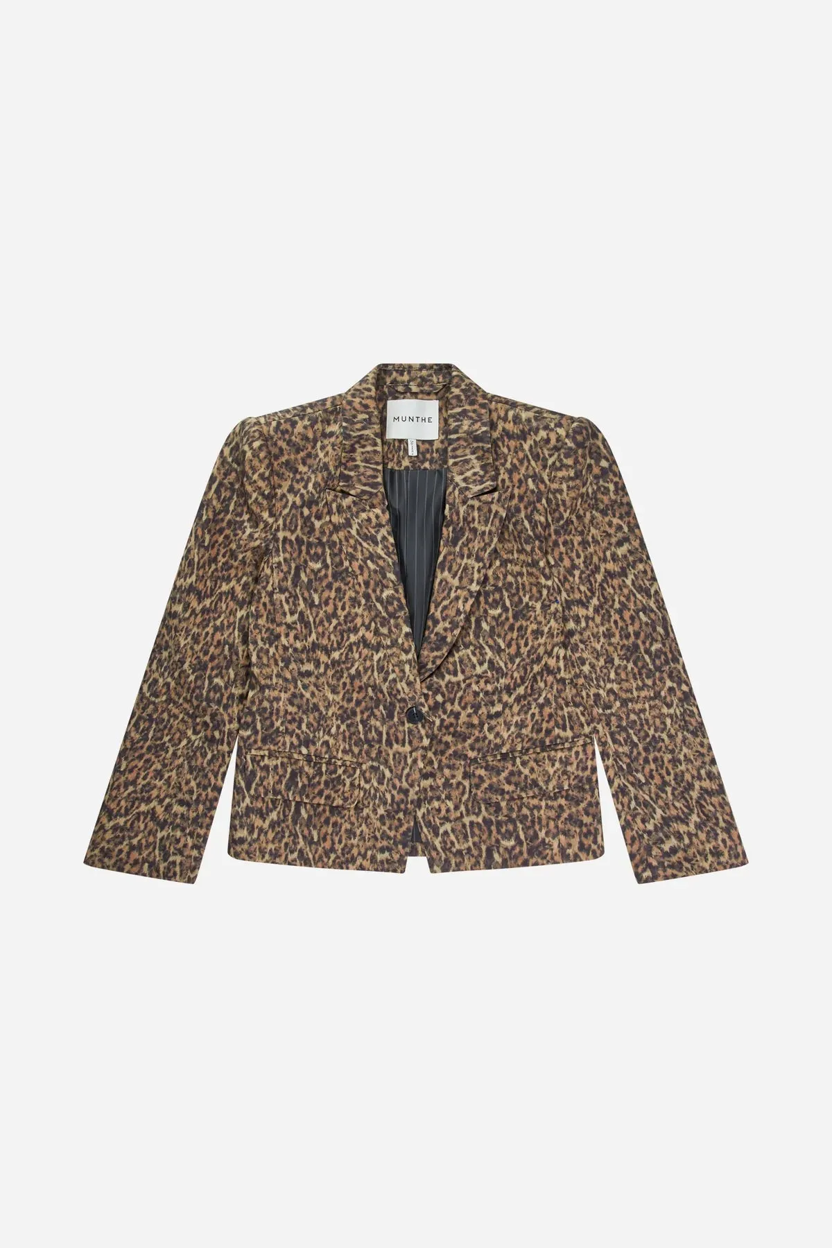 Toma Leopard Blazer Brown