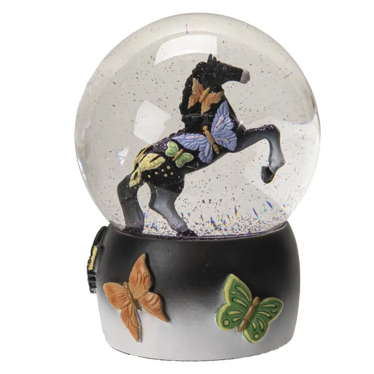 Trail of Painted Ponies - Black Beauty Water Globe