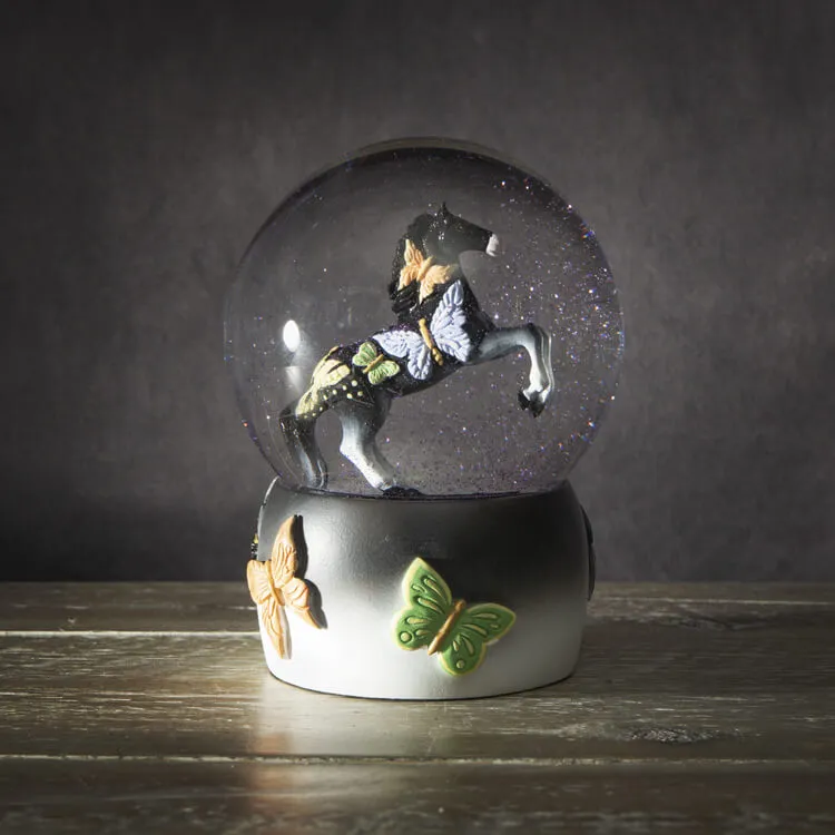 Trail of Painted Ponies - Black Beauty Water Globe