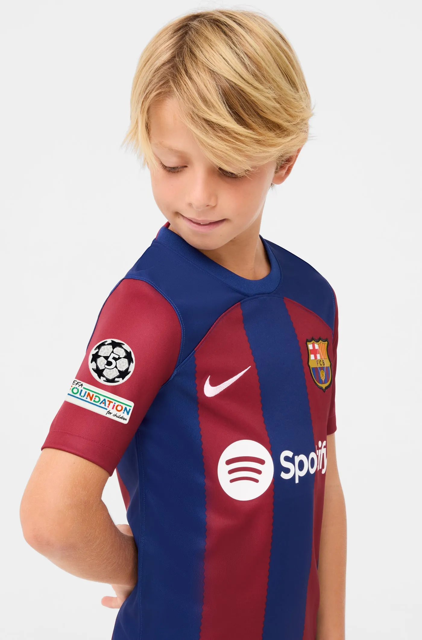 UCL FC Barcelona home shirt 23/24 - Junior - CUBARS