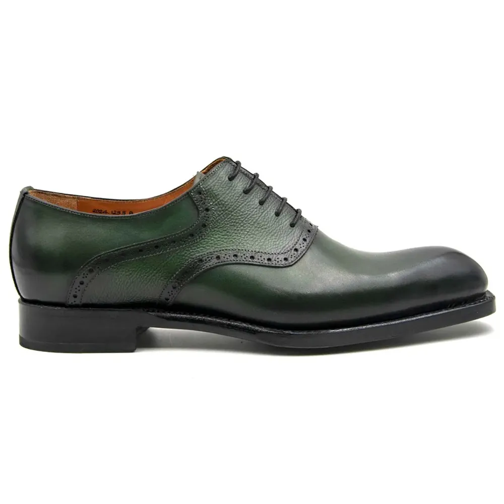 Ugo Vasare Hudson Plain Toe Oxfords Olive Green