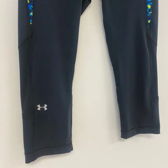 Under Armour Women's Size M Black-Multi Patchwork Activewear Pants